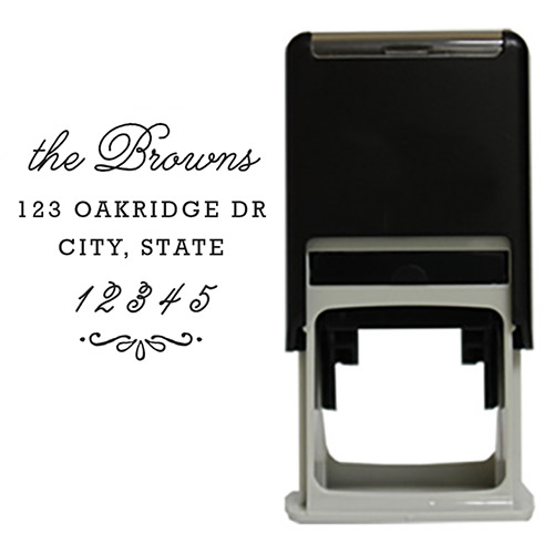 Delicate Square Stamp
